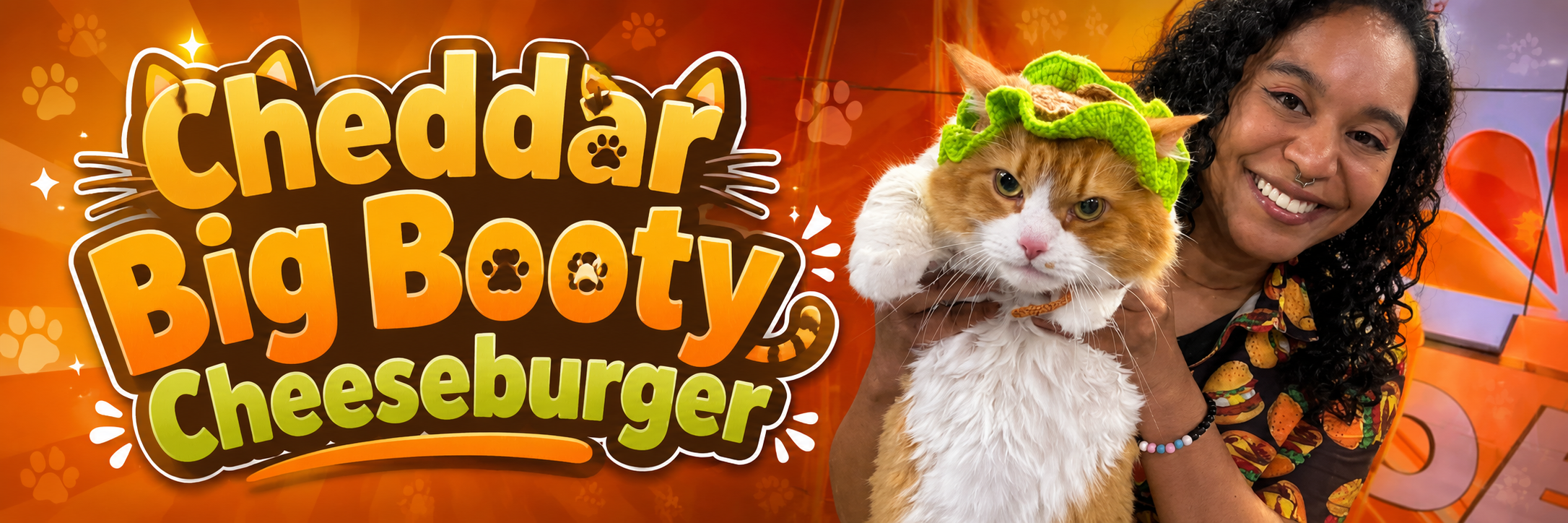 Cheddar the cat mascot